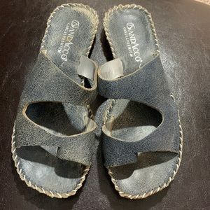 Blue Brazilian Sandals size 7